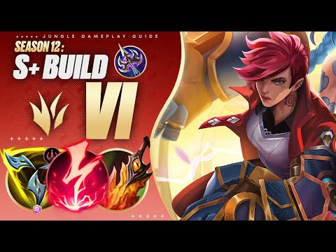RANK 1 VI JUNGLE Uses S+ Build To Destroy Challenger Opponents | Season 12 Jungle Guide