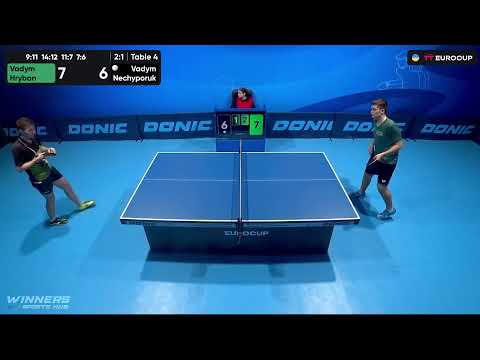 18:25 Vadym Hryban - Vadym Nechyporuk 25.08.2023 TT Euro.Cup Ukraine Star. TABLE 4