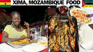 Ghanaian Trying Xima In Maputo / Traditional Mozambican Food