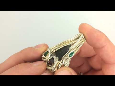 Wire wrap pendant - Alan Dean & Jason Weaver Collab