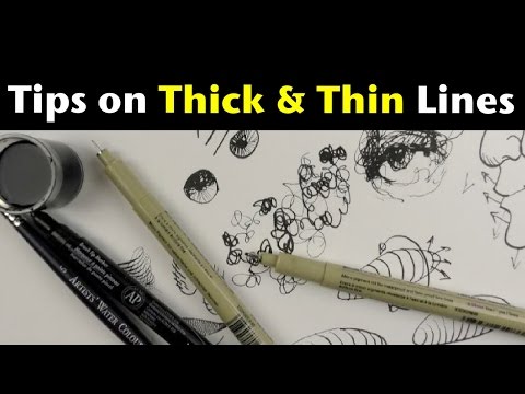 Tips on varying line weight | How to use Thick Thin Lines