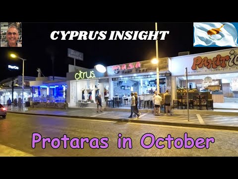Protaras Strip in October - Still Going Strong.