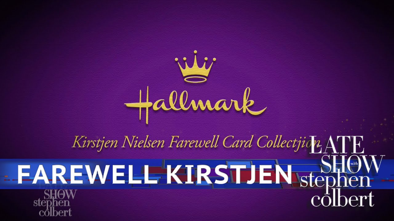 The Kirstjen Nielsen Farewell Card Collectjion - YouTube