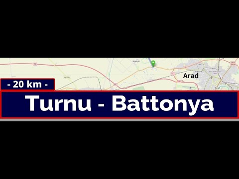 DN 7B, Roads 4455 & 4444 from Turnu (RO) to  Battonya (H) - July 1, 2019