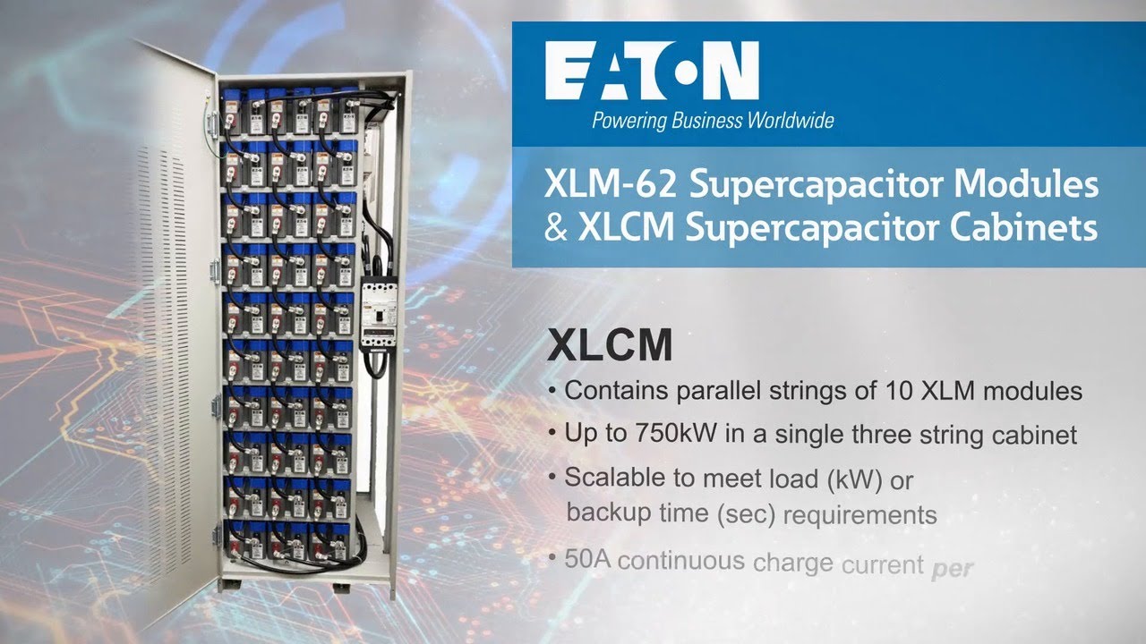 XLM Supercapacitor Modules and Cabinets