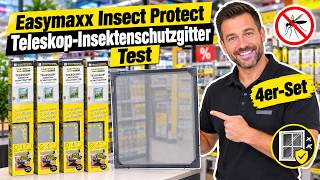 Easymaxx Insect Protect Teleskop-Insektenschutzgitter - Insektschutz Ohne Bohren (4er-Set Test)