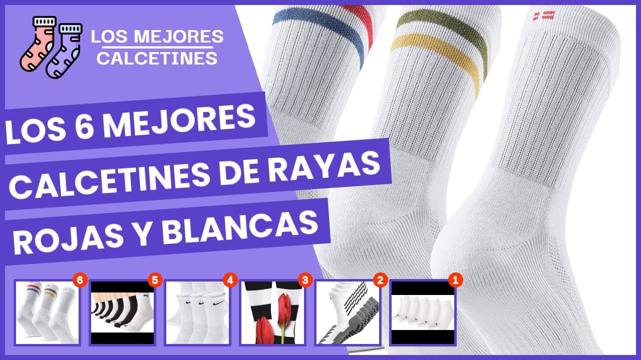 Watch Los 6 mejores calcetines de rayas rojas y blancas Now Los 6 mejores calcetines de rayas rojas y blancas