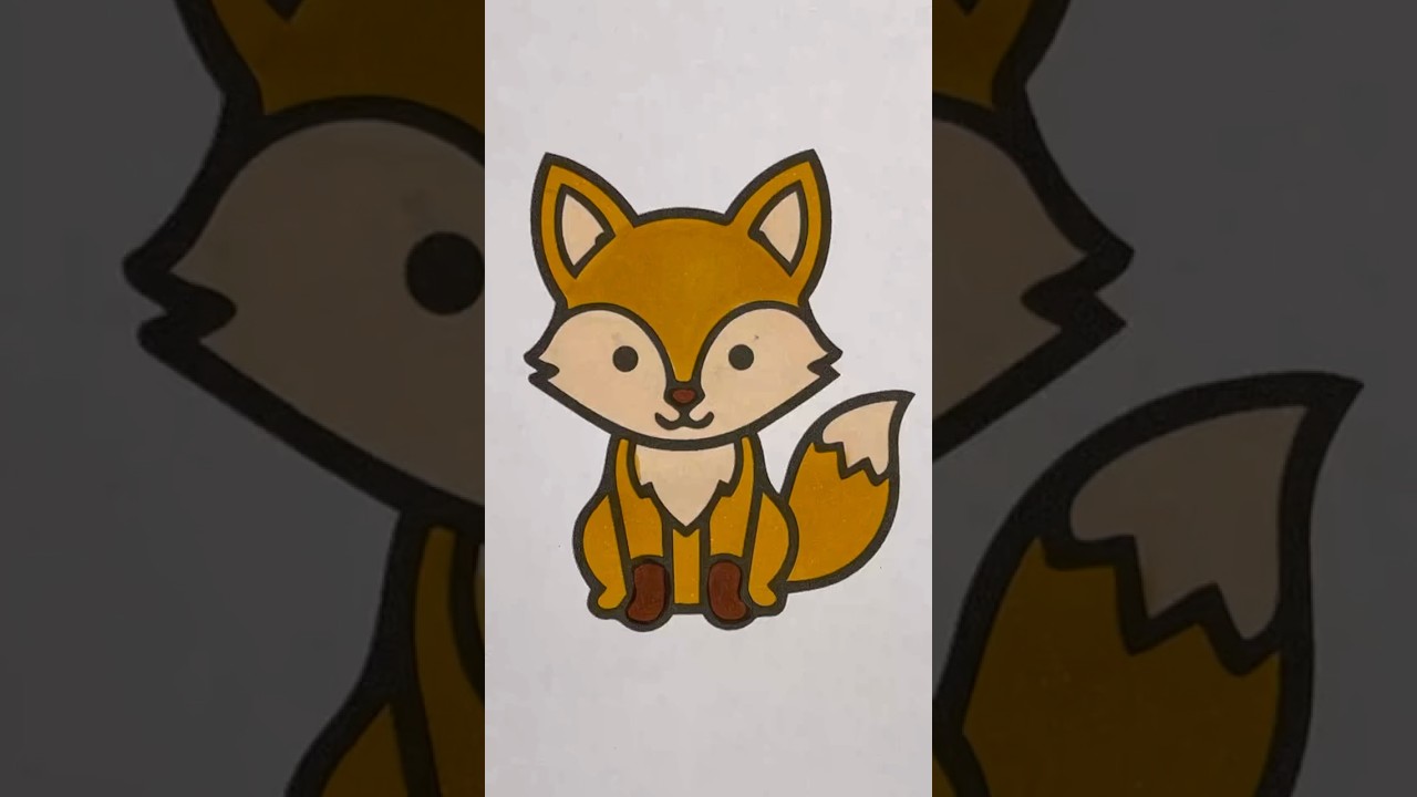 Too Cute to Skip! 🦊 F is for Fox | Satisfying Alphabet Coloring ASMR #asmr #shorts