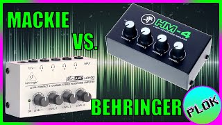 Video thumbnail for Behringer HA-400 vs. Mackie HM-4 Headphone Amplifier Comparisons + Sound/Noise Tests by Plok Productions