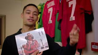 Loyle Carner meets his all-time hero Eric Cantona