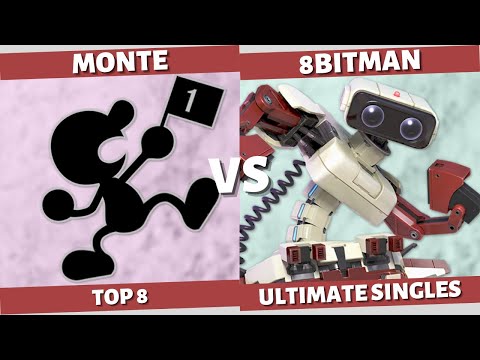SMASH N' SMILES - TOP 8: 8BITMAN (ROB) VS MONTE (Game and Watch) SSBU SINGLES