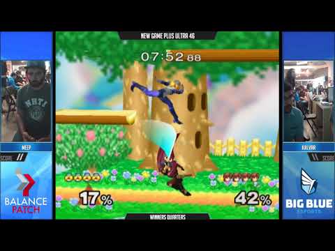 NGPU 46 SSBM - Kalvar (Marth) vs. meep (Sheik) - Melee WQF