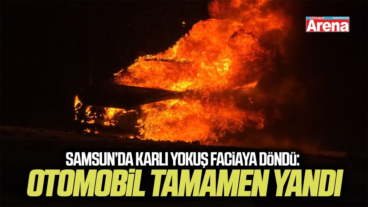 Samsun’da karlı yokuş faciaya sebep oldu