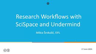 Research Workflows with SciSpace and Undermind