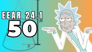 ✈EEAR 2024.1 MATEMÁTICA | De um cone circular reto de 9 cm de altura e de raio da base medindo R cm