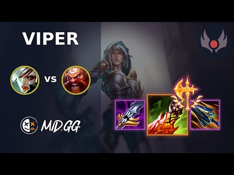 MID.GG: [ Viper ] Riven MID vs Gragas | NA GRANDMASTER | LOL Season 2025