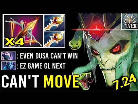 CRAZY ITEM Ballista 2x Rapier Dusa vs Fountain Dive Impossible Def Comeback Imba Hero 7.24 Dota 2