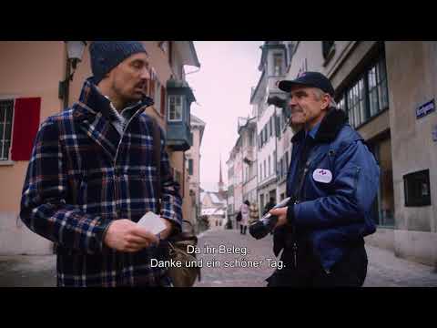 NoBillag Nein -Trottoir