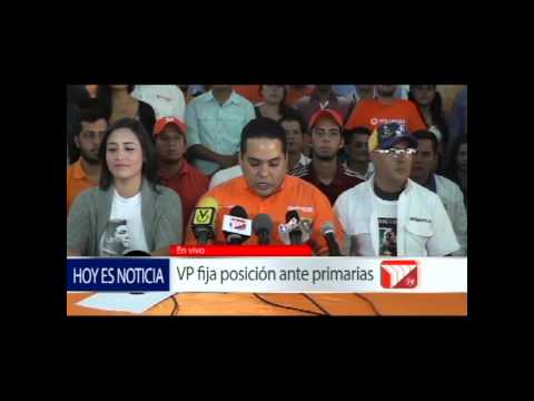 VP: "nuestros candidatos a primarias serán nuestros presos políticos"