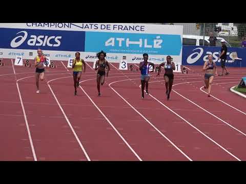 Maëva 100m Fra esp mi Niort 14 07 2018