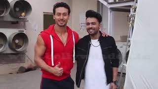 Tiger shroff and Tony Kakkar spotted at Mehboob Studio .