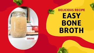 How to make your own bone broth. Easy & low cost!