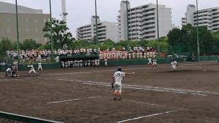市立尼崎-西宮南　9回裏2死満塁で市尼崎・木森君の執念のサヨナラタイムリー【秋季地区大会】