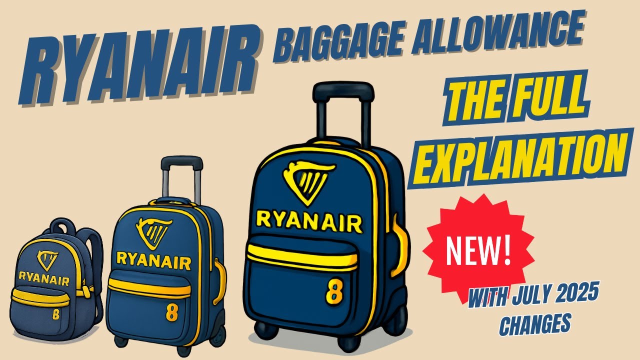 Ryanair baggage allowance explained in full (with July 2025 changes) - Wizz, Easy and BA comparison