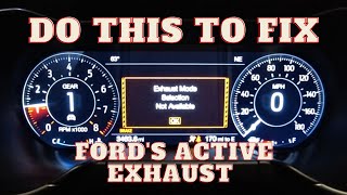 Quick & Easy fix for the S550 Mustang Active Exhaust issue