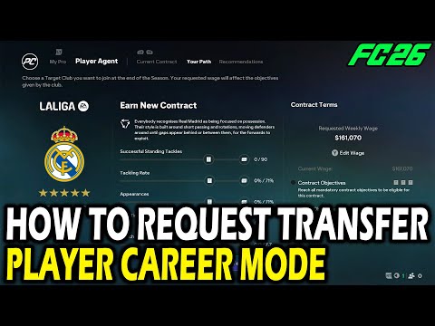 How to Request Transfer Player Career Mode EA FC 26