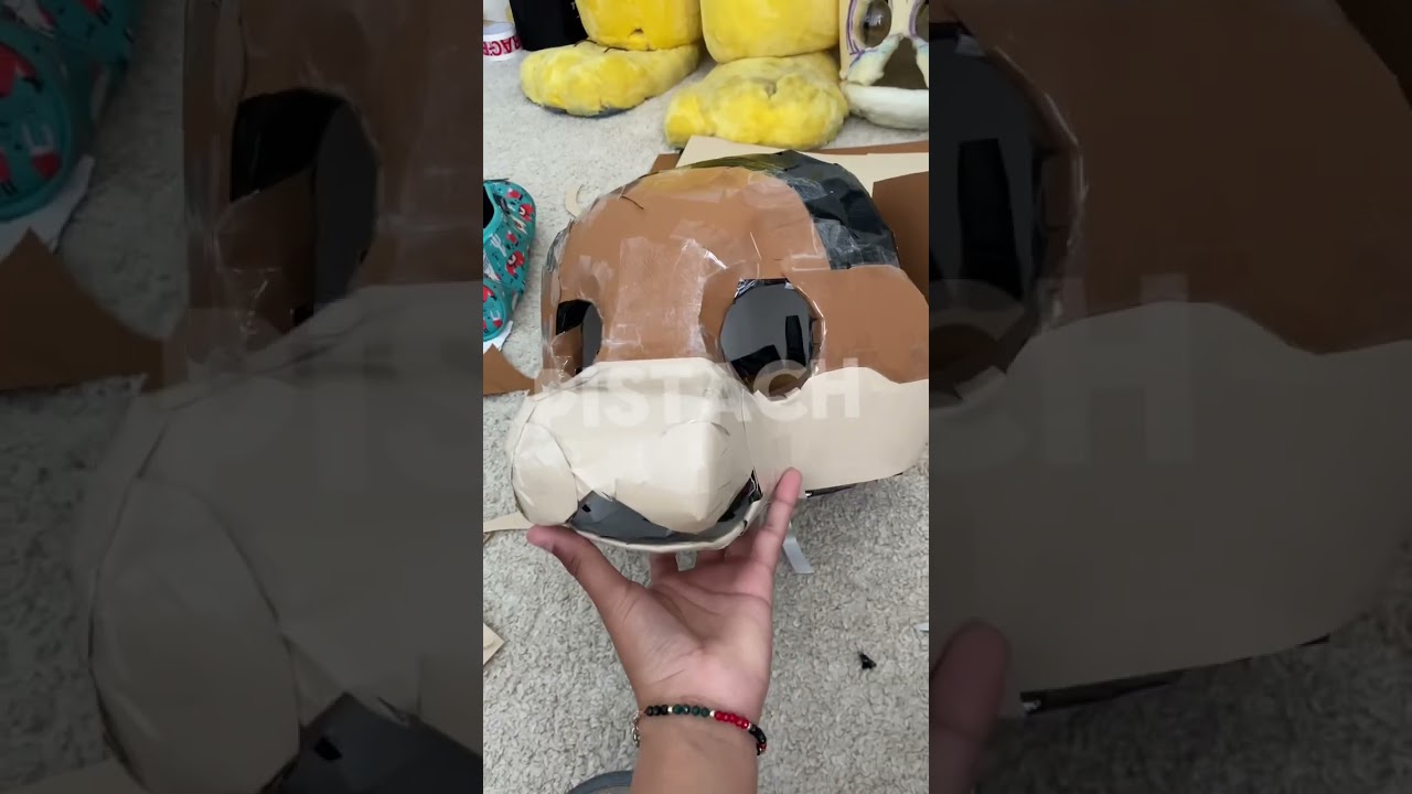 New paper fursuit !!!!! 💗💗😭🫶🫶🫶🫶💕💕🕺🕺🕺#paper#fursuit#paperfursuit