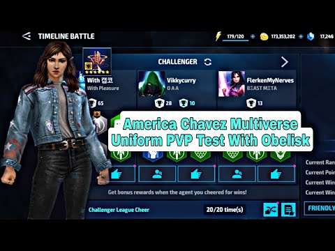 America Chavez Multiverse Uniform PVP Test With Obelisk - Marvel Future Fight