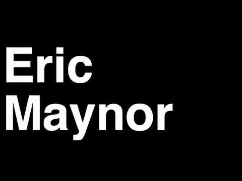 How to Pronounce Eric Maynor Oklahoma City Thunder NBA Basketball Player Runforthecube