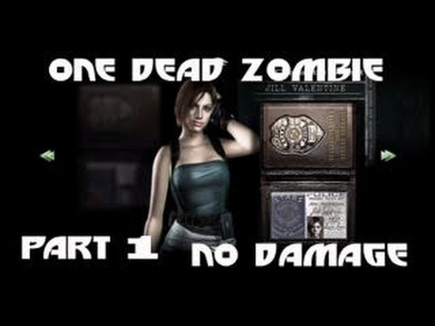 PS4 Jill Valentine One Dead Zombie ODZ No Damage Resident Evil HD Remastered Remake Walkthrough