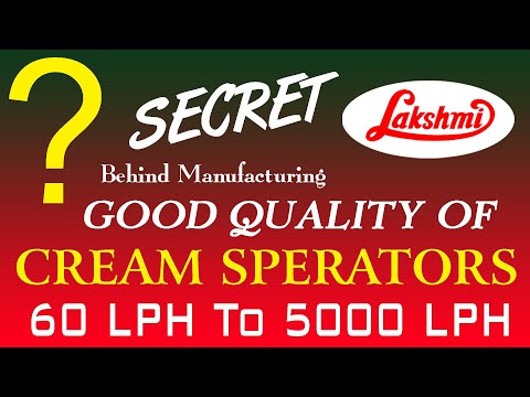 Lakshmi Cream Separator L-109 750LPH MS Ellectric 1/2HP 220V 50Hz 1P