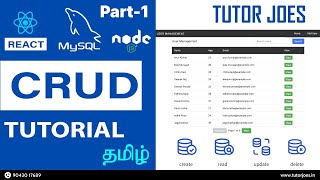 Full-Stack CRUD App with Node.js, MySQL & React | Express, Axios, React Query  | Part - 1 | Tamil