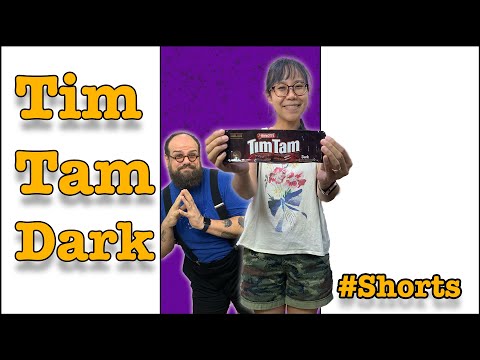 Trying Dark Chocolate Tim Tams #Shorts