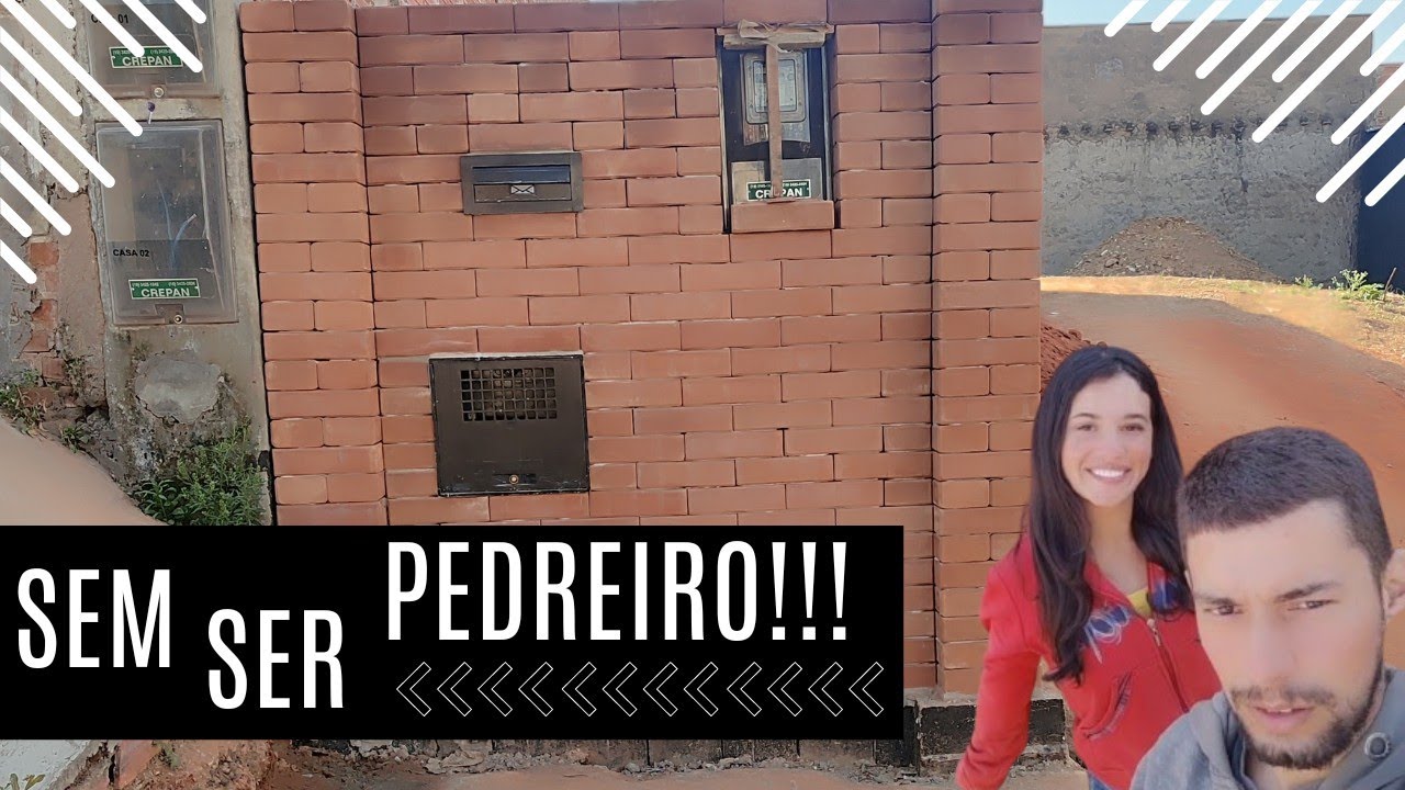 como fizemos nosso muro frontal com tijolos ecologicos passo a passo completo