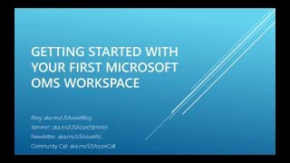 Azure Partner Community video: Setting up Microsoft OMS