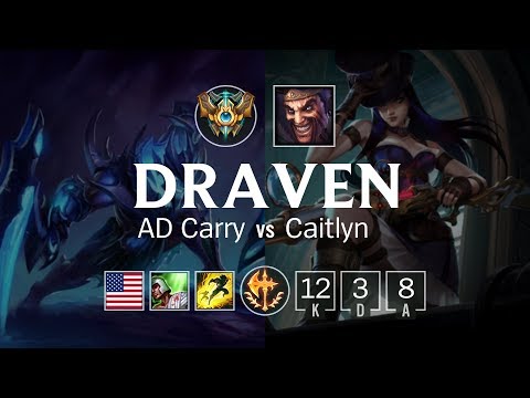 Draven AD Carry vs Caitlyn - NA Challenger Patch 8.7