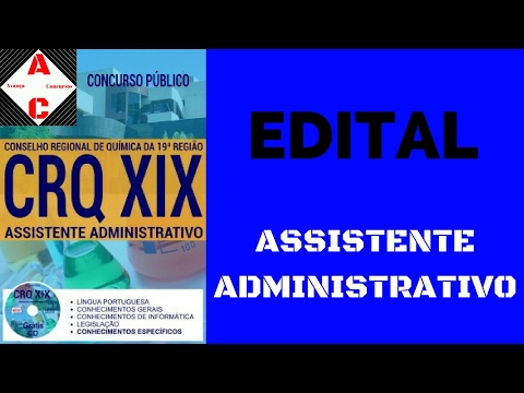 Apostila Concurso CRQ-XIX 2017 - Assistente Administrativo
