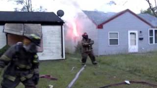 preview picture of video 'Gary Engine 12 Puts A Quick Stop On A House Fire'