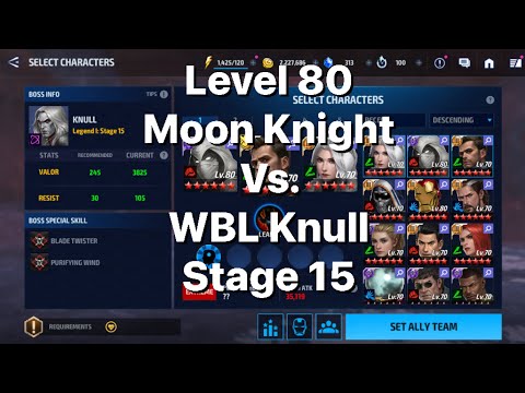 Level 80 Moon Knight Vs. Knull stage 15-Marvel Future Fight