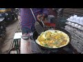 Indian Style Omelet Making Best Roadside Omelet Indian Street Food