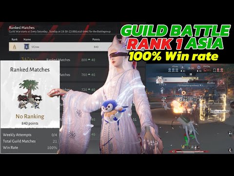 Rank #1 ASIA Server Guild Battle | VCross Guild | POV: Nameless Sword - The Art of Defense