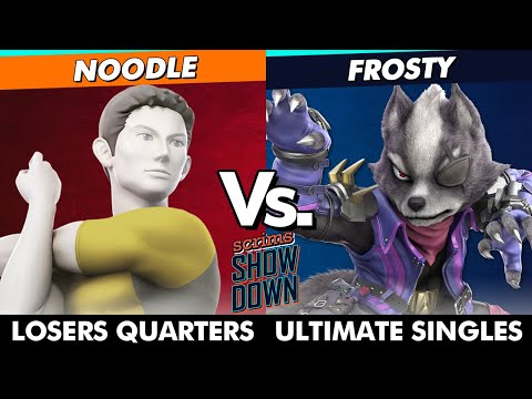 Scrims Showdown 73 Losers Quarters - NOODLE (Wii Fit Trainer) Vs. Frosty (Wolf, Richter, Cloud) SSBU