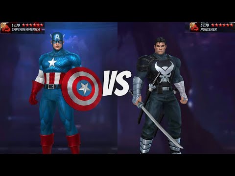 PUNISHER VS CAPTAIN AMERICA - PVE T3 REVIEW LEVEL 70 NEW UNIFORMS - WBL NO CTP | Marvel Future Fight