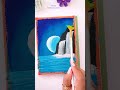 Easy Acrylic Painting || Waterfall Scenery Painting #CreativeArt #Satisfying