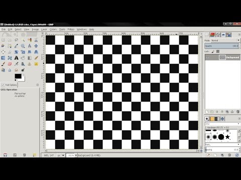 Create Checkerboard Graphic (very fast) - GIMP 2.8 Tutorial