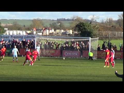 Jack Self's superb chest down and volley for Banbury United against Cambridge City 4 Feb 2017